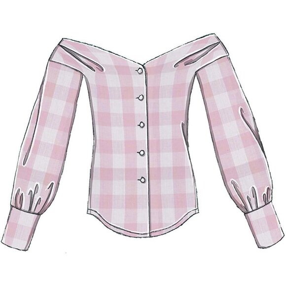 McCalls Sewing Pattern 7724 Misses Tops Cold Shoulder Size 14-22 - Picture 5 of 5